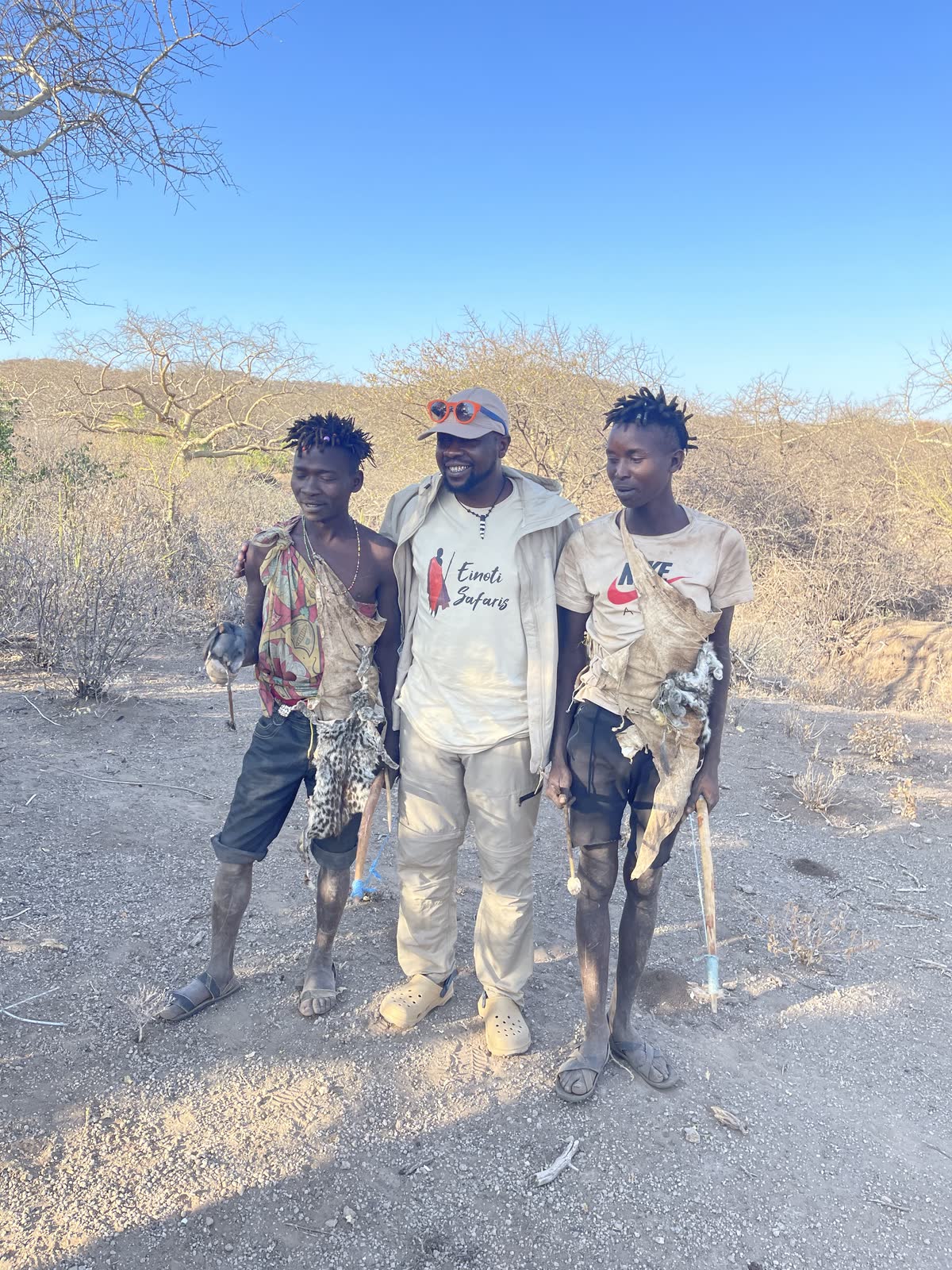 Hadzabe guide group — Einoti Safaris