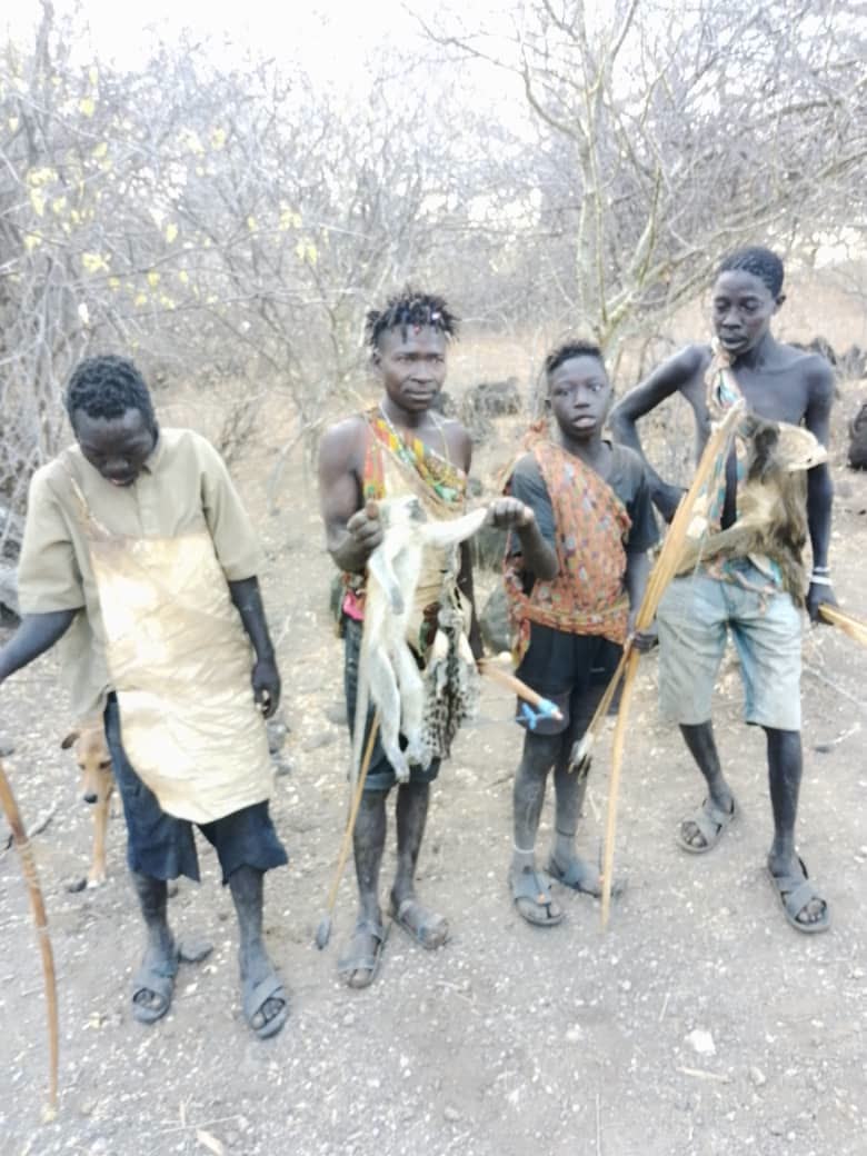 Hadzabe hunting party — Einoti Safaris