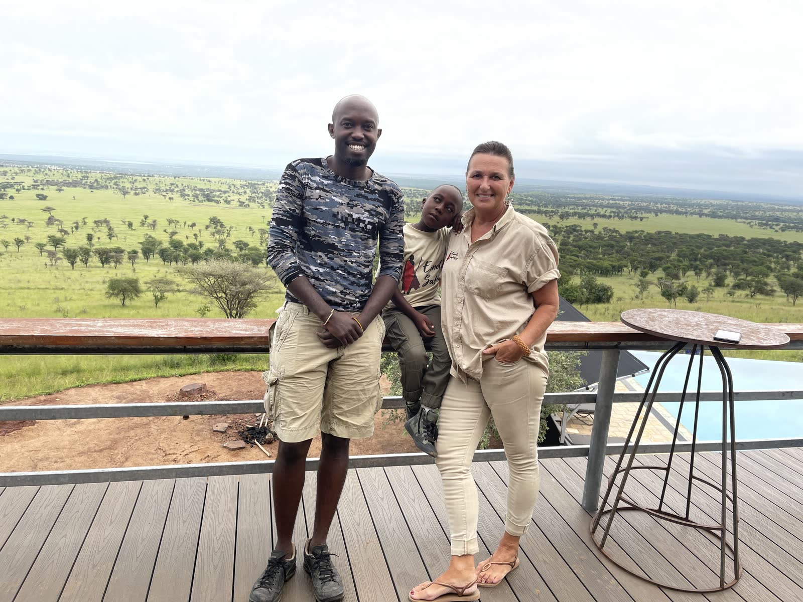 Lodge deck guests — Einoti Safaris